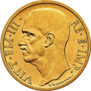 50 Lire - Victor Emmanuel III Trial strike obverse image