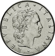 50 Lire large type obverse image