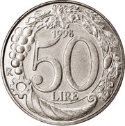 50 Lire reverse image
