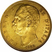 100 Lire - Umberto I obverse image
