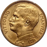 100 Lire - Victor Emmanuel III obverse image