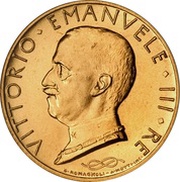 100 Lire - Victor Emmanuel III obverse image
