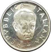100 Lire Guglielmo Marconi; Trial Strike obverse image
