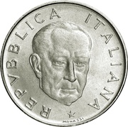 100 Lire Guglielmo Marconi; Trial Strike obverse image