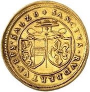 3 Ducats - Matthäus Lang von Wellenburg, Austria, 1521 reverse image