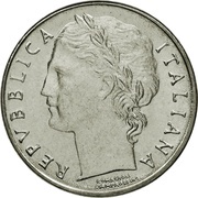 100 Lire small type obverse image