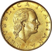 200 Lire Trial strike obverse image