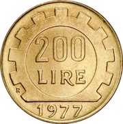 200 Lire reverse image