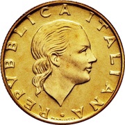 200 Lire Italian Naval League obverse image