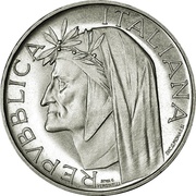 500 Lire Dante Alighieri - Trial Strike obverse image