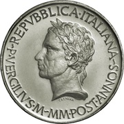 500 Lire Death of Virgil obverse image