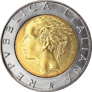 500 Lire obverse image