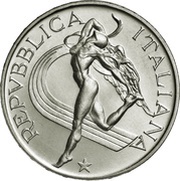 500 Lire World Athletic Championships obverse image