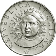 500 Lire Colombo - The maps obverse image