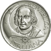 500 Lire Colombo - The landing obverse image