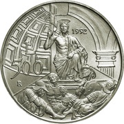 500 Lire Piero della Francesca, Italy, 1992 reverse image