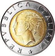500 Lire Italian Traffic Police obverse image