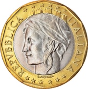 1000 Lire European Union; Reunited Germany Map obverse image