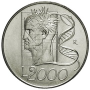 2000 Lire The Man, Italy, 1998 reverse image