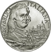 5000 Lire Giovanni Antonio Canal obverse image