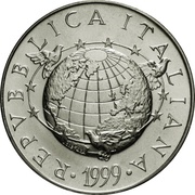 5000 Lire The Earth obverse image