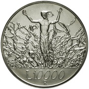 10 000 Lire The Peace, Italy, 2000 reverse image