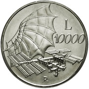 10 000 Lire The Sky, Italy, 2000 reverse image