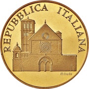 100 000 Lire Basilica of San Francesco in Assisi obverse image