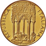 100 000 Lire Pulpit of the Church of Sant' Andrea in Pistoia obverse image