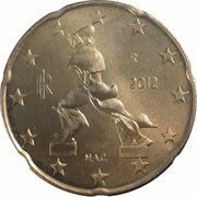 20 Euro Cents 2nd map obverse image