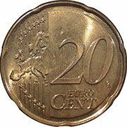 20 Euro Cents 2nd map reverse image