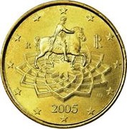 50 Euro Cents 1st map obverse image