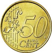50 Euro Cents 1st map reverse image