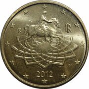 50 Euro Cents 2nd map obverse image
