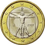 1 Euro 1st map obverse image