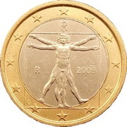 1 Euro 2nd map obverse image