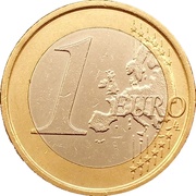 1 Euro 2nd map reverse image