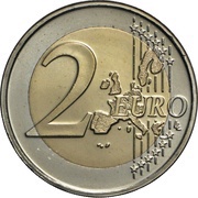 2 Euros World Food Program reverse image