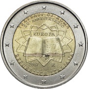 2 Euros Treaty of Rome obverse image