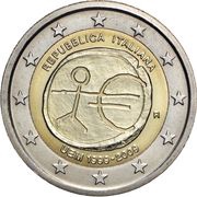 2 Euros 10 Years of EMU obverse image