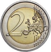 2 Euros 10 Years of EMU, Italy, 2009 reverse image