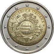 2 Euros 10 Years of Euros Cash obverse image