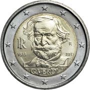 2 Euros Giuseppe Verdi obverse image