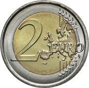 2 Euros Carabinieri, Italy, 2014 reverse image