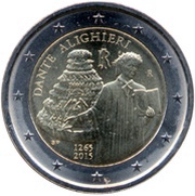 2 Euros Dante Alighieri obverse image
