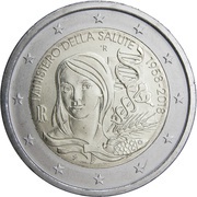 2 Euros Ministry of Health obverse image