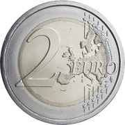 2 Euros Ministry of Health, Italy, 2018 reverse image
