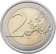 2 Euros Leonardo da Vinci, Italy, 2019 reverse image