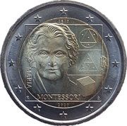 2 Euros Maria Montessori obverse image