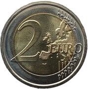 2 Euros Health Professions, Italy, 2021 reverse image